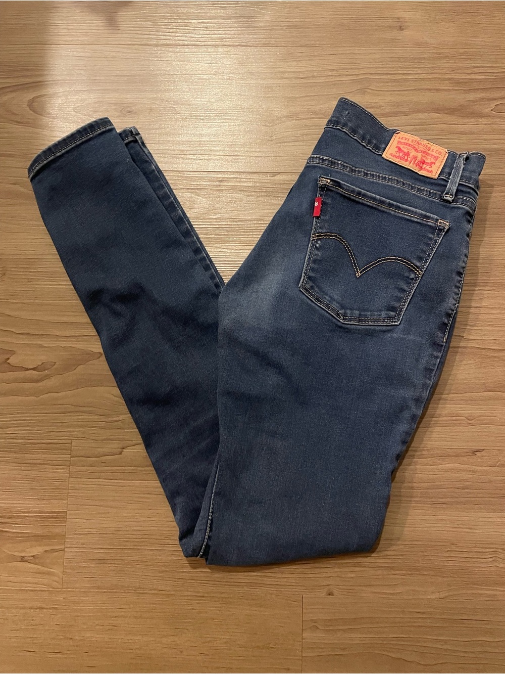 Levi's Women's 710 Super Skinny Jeans — Dark Indigo Blue